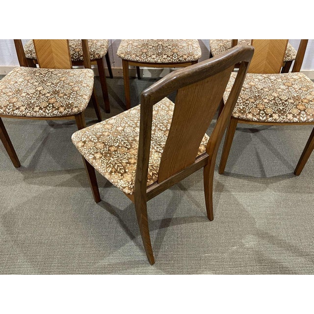 Brown Vintage Teak Chairs from G-Plan, 1970s, Set of 6 For Sale - Image 8 of 13