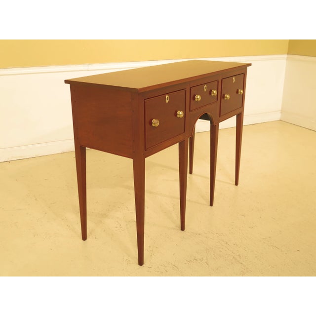Neoclassical 1950s Neoclassical Kittinger 3 Drawer Mahogany Sideboard For Sale - Image 3 of 12