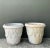 Sculpture Materials Vintage Cement Swag Embellished Planters - Pair For Sale - Image 7 of 12