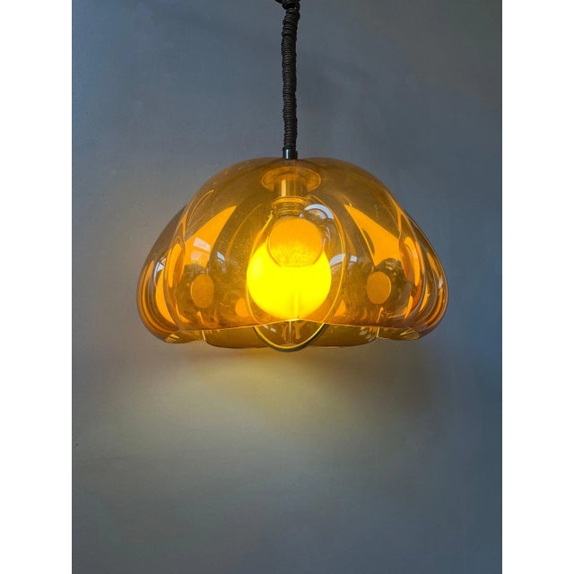 Mid-Century Modern Space Age Pendant Light from Herda, 1970s For Sale - Image 3 of 11