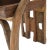 Sculptural French Olive Wood & Walnut Chair, 1940s For Sale - Image 3 of 5