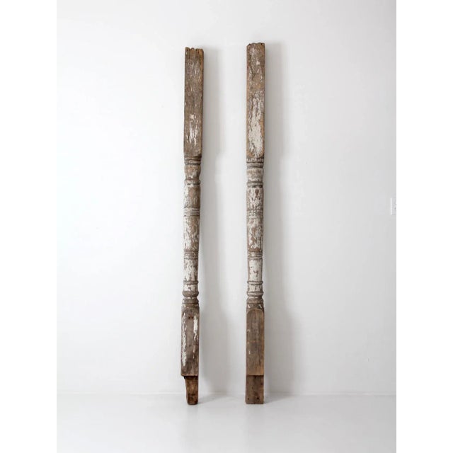 Antique Architectural Columns - a Pair For Sale - Image 4 of 12