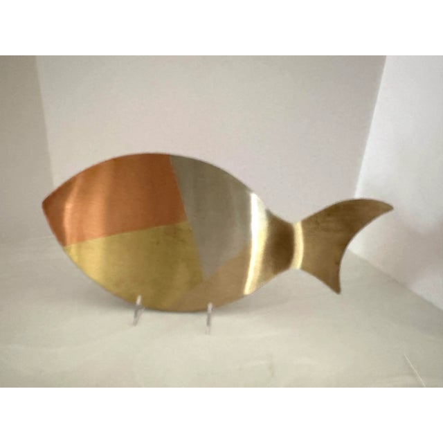 Metal 1960’s Metals Casado Mixed Metals Fish Bowl 16” For Sale - Image 7 of 8
