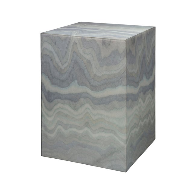 Jamie Young Peak Side Table, Pale Blue For Sale - Image 4 of 4