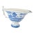 18th Century Chinese Export Blue and White Canton Helmet Creamer For Sale