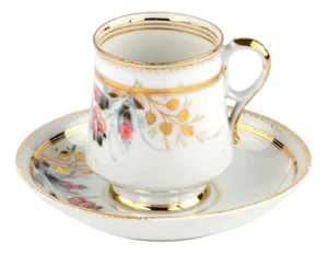 Tea Cup and Saucer from The Kuznetsov Factory, Volkhov, 1880s