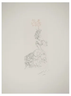 Salvador Dali, The Lady of the Orangery, Original Engraving