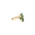 Not Yet Made - Made To Order Nature-Inspired 14k Gold Motif Emerald Diamond Contemporary Ring Size 6 For Sale - Image 5 of 16