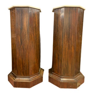 Ancient Pau Ferro Rosewood Columns, 1850, Set of 2 For Sale