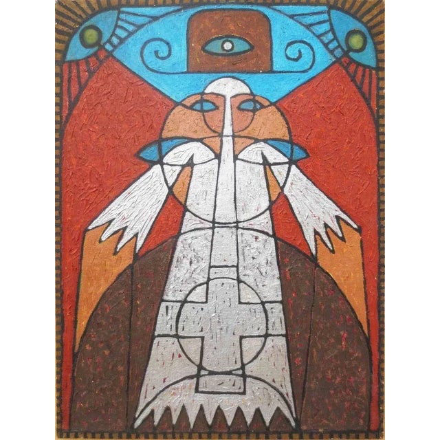 Salvatore Travascio, Extrasensory Perceptions, Oil on Canvas, 1995 For Sale - Image 6 of 6