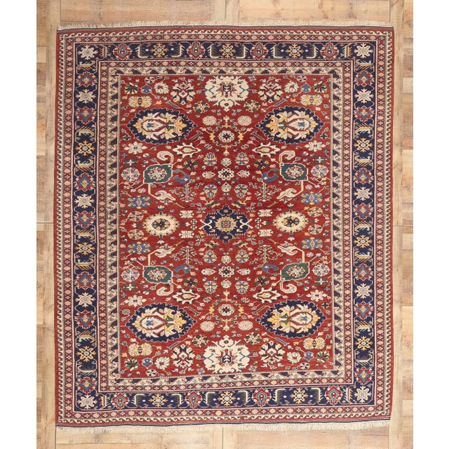 Late 20th Century Vintage Turkish Oushak Rug, 08'03 X 09'07 For Sale - Image 9 of 10