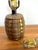 Vintage Brass Barrel Lamp With Black Neck For Sale - Image 4 of 5