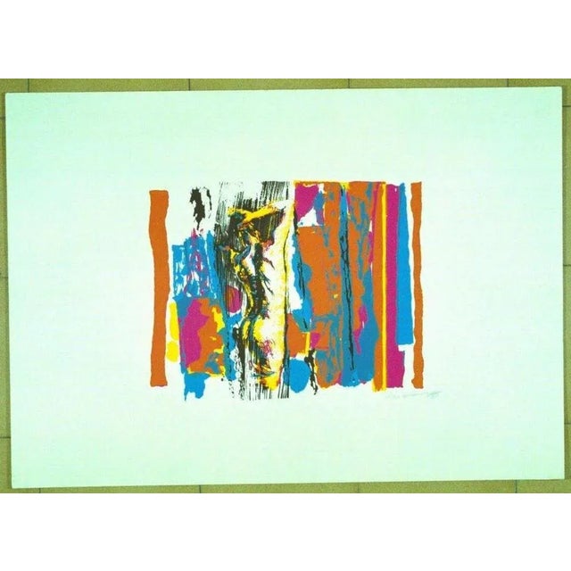 Screen print realized by Nicola Simbari in 1976. Edition of 90. Hand signed in pencil. Very good condition. This piece is...