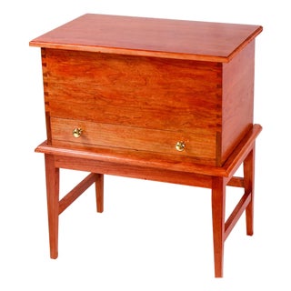 Shaker Cherry Chest on Stand For Sale