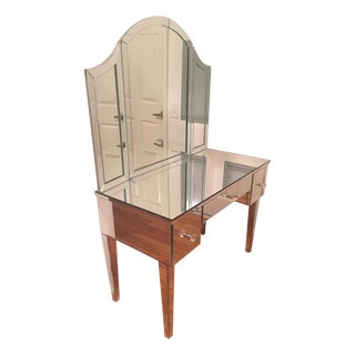 Venfield Custom Mirrored Vanity with Tryptic For Sale