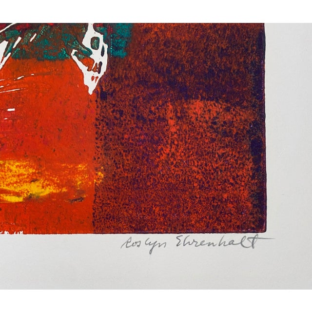 Amaranth Ehrenhalt Color Embossed Lithograph Print New York Abstract Expressionist Woman Artist For Sale In Miami - Image 6 of 9