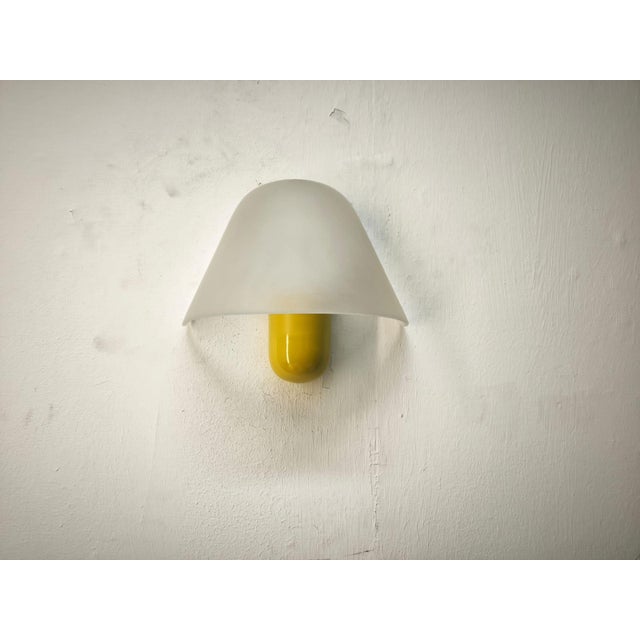 1980s Yellow Wall Light from VeArt, 1980s For Sale - Image 5 of 8
