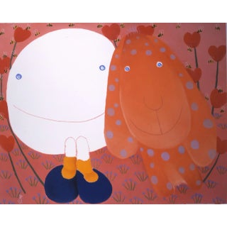 Mackenzie Thorpe "With Dingo" Hand Signed Numbered Digital Art Print on Paper For Sale