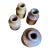 The Victorian School Room Set of 4 Salt-Glazed Stoneware Ink Pots, C 1880 Pair of Antique Victorian Stoneware Master Jars (Coordinates With Set of 4 For Sale