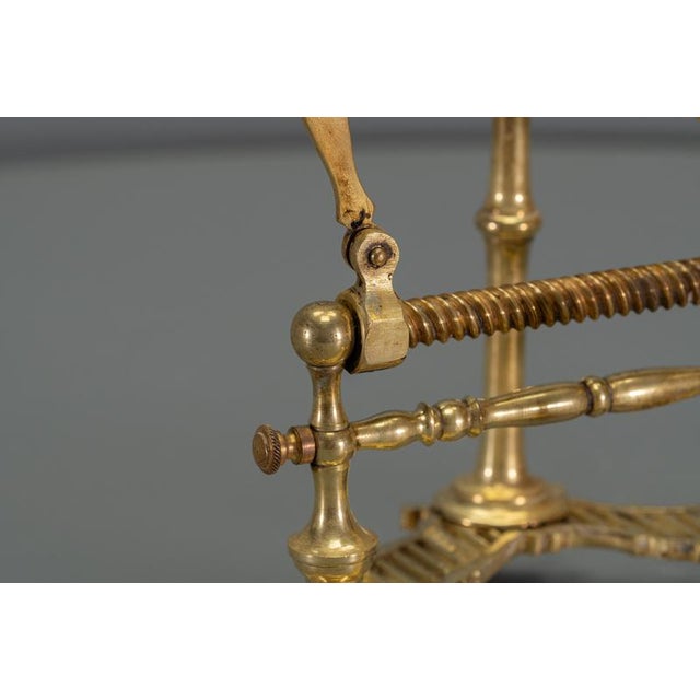 French Art Deco Brass and Bronze Mechanical Wine Pourer Stand, 1930s For Sale - Image 11 of 18