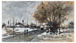 Magdalena Spasowicz, Landscape, Oil on Board, 1999