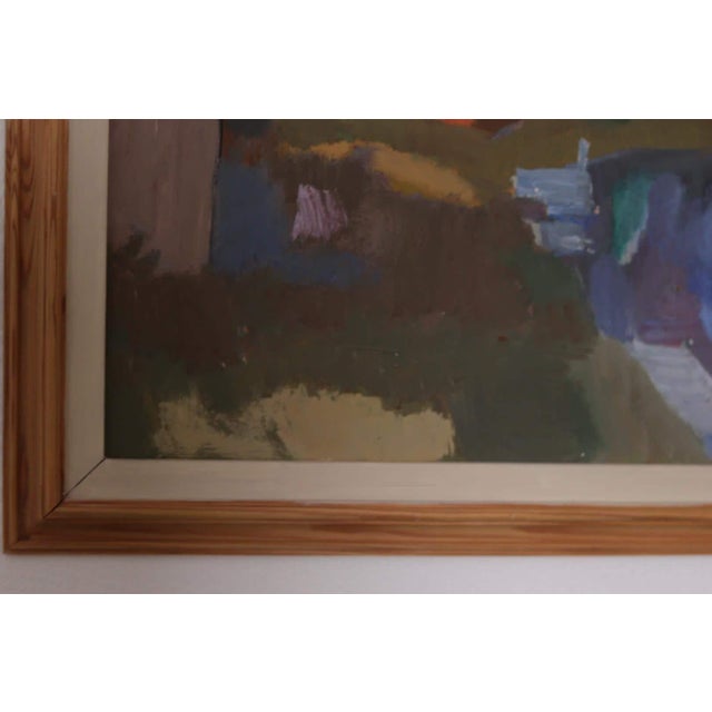 Pelle Nilsson, House and Stream, 1954, Oil on Panel, Framed For Sale - Image 4 of 15