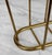 Vintage Hollywood Regency Gold Tubular Magazine Rack Record Stand For Sale - Image 10 of 10