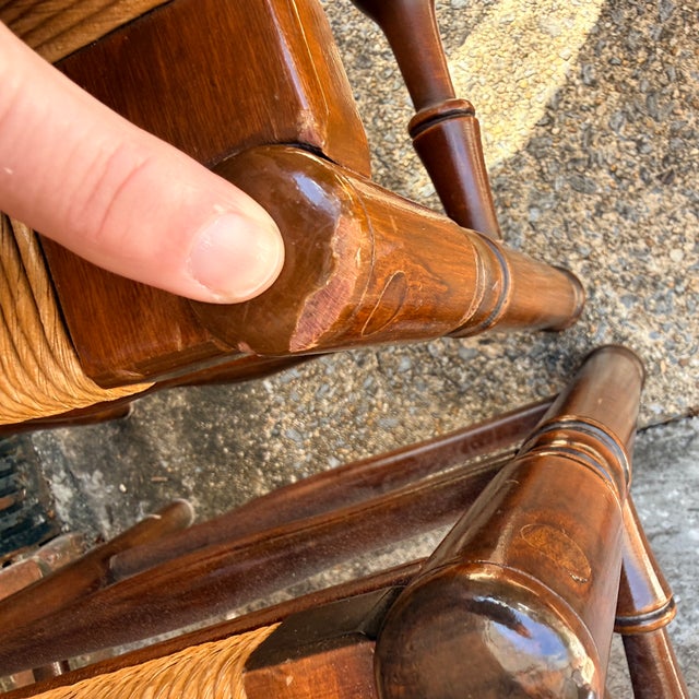 Pair of Mid 19th Century Ladderback and Bobbin Chairs For Sale - Image 9 of 12