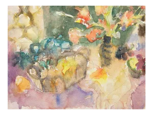 Still Life' by Victor Di Gesu; Mid-Century California Post-Impressionist, Louvre, Lacma, Académie Chaumière