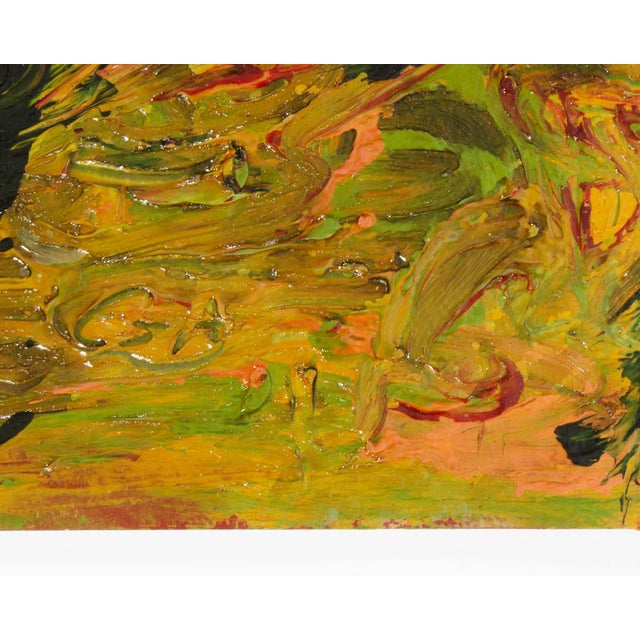 1980s “Ga” Abstract Acrylic Landscape Diptych by Harry Hilson For Sale - Image 9 of 10