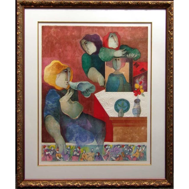 Sunol Alvar "Contemplico De La Imatages" Hand Signed W/Custom Frame For Sale