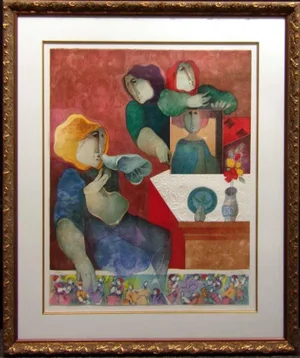 Sunol Alvar "Contemplico De La Imatages" Hand Signed W/Custom Frame