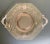 Here is a beautiful pink glass plate from the early 1920-30's with lovely handles the sides and etched floral details....