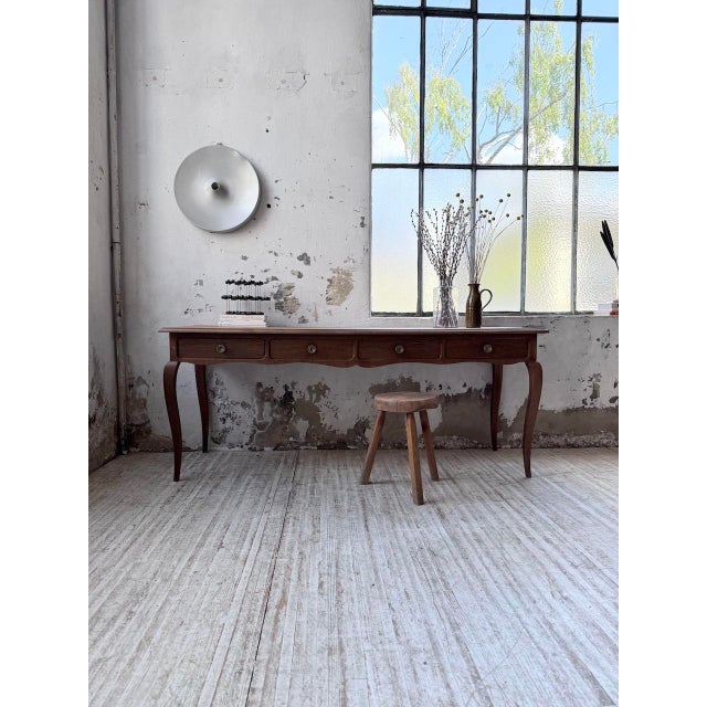 Vintage Oak Console Desk, 1960s For Sale - Image 6 of 18
