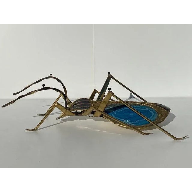 1970s Illuminated Cicada/Beetle Sculpture as Coffee Table Attributed to Henri Fernandez For Sale - Image 13 of 13