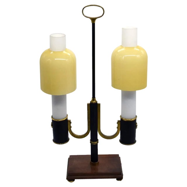 Italian Ministerial Table Lamp, 1950s For Sale