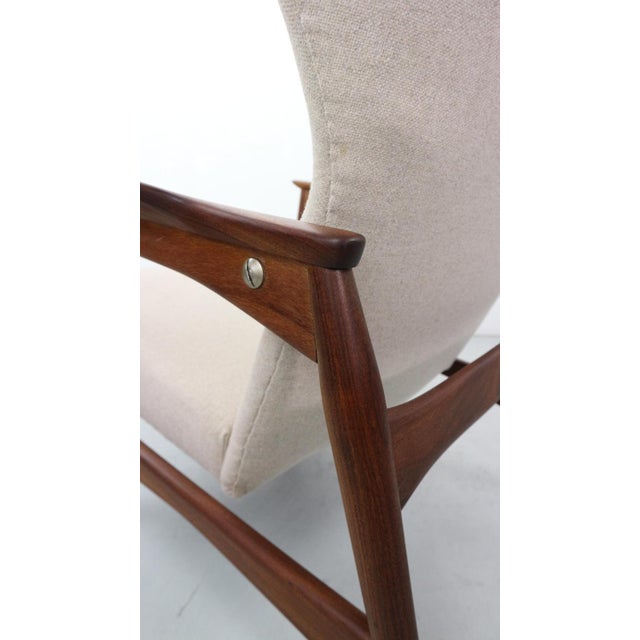 Danish Adjustable Wingback Lounge Chair in Teak attributed to Ib Kofod Larsen for Bovenkamp, 1950s For Sale - Image 11 of 18