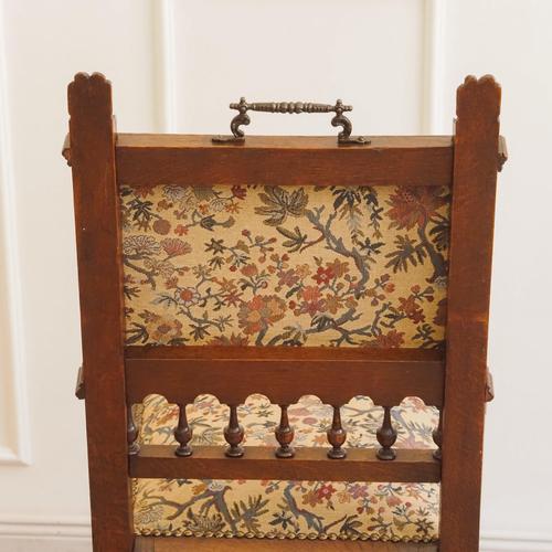 Gründerzeit Historicism Style Chairs in Oak with Tapestry Upholstery, 1890, Set of 6 For Sale - Image 15 of 18