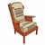 Suite of Vintage Cushman Paddle Arm Wingchair and Matching Settee For Sale - Image 13 of 17