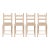 Set of 4 Country French Counter Stools With Custom Antique Natural Cerused Oak. For Sale