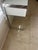Mid-Century Modern 1980s Modern Polished Steel and White Glass Console For Sale - Image 3 of 10