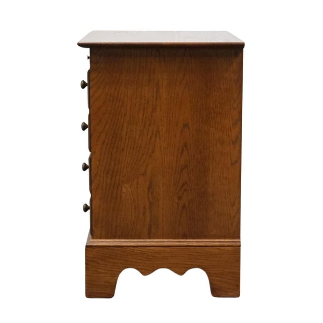 Thomasville Furniture East Hampton Collection Solid Oak Early American 27" Nightstand 26811-810 For Sale - Image 10 of 13