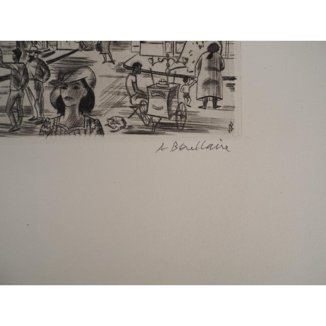 Jacques BOULLAIRE Courthezon (Vaucluse), 1971 Original copper engraving Signed in the plate and in pencil in the margin On...