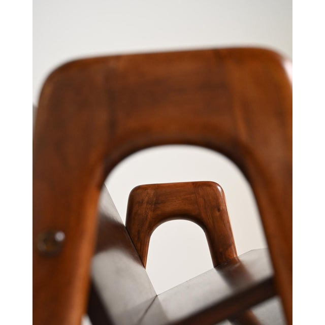 Brown Vintage Magazine Rack in Beech and Ash, 1950s For Sale - Image 8 of 10