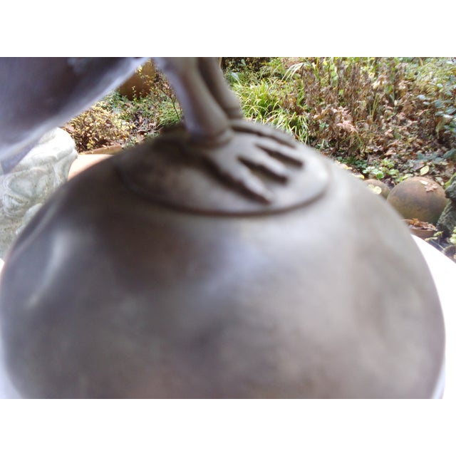 Antique Bird Sculpture in Wood and Metal For Sale - Image 15 of 16