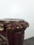 Bordeaux and Gold Glazed Ceramic Pedestal Column For Sale - Image 4 of 7