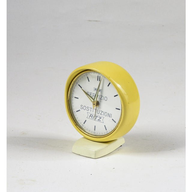 Vintage Ritz Yellow Alarm Clock, 1960 For Sale - Image 6 of 7