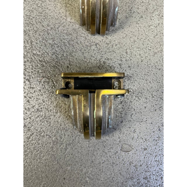 Gold Wall-Mounted Shef from Peter Ghyczy, 1970s For Sale - Image 8 of 9