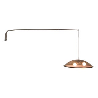 Italian Adjustable Wall Light with Long Arm For Sale