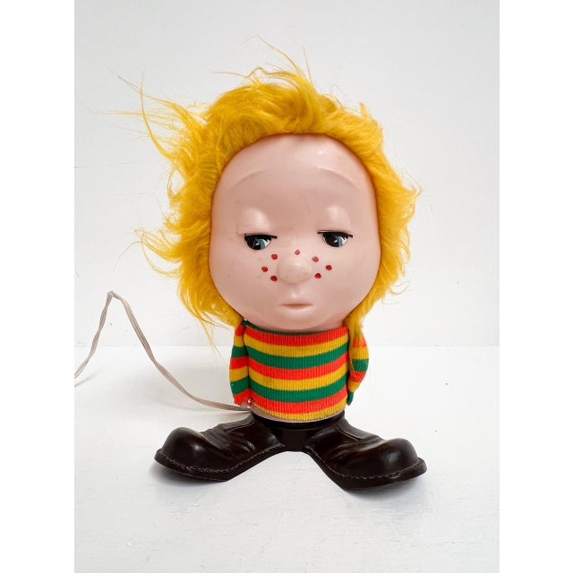 Textile Funky Boy Table Lamps from Linea Zero, 1960s, Set of 2 For Sale - Image 7 of 18